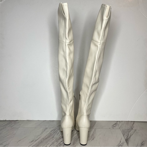 Marc Fisher Garalyn Pointy Toe White Boot 7M - Picture 3 of 16